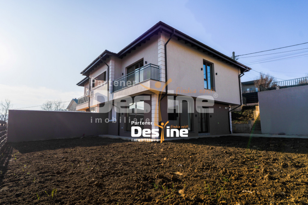 Duplex modern P+1+P calitate superioară 116 mp teren 390 mp
