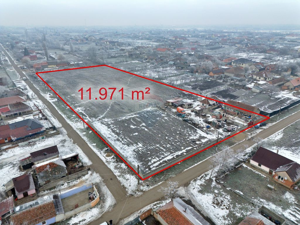 Teren intravilan de vânzare 11.971 mp, Șimand, jud. Arad