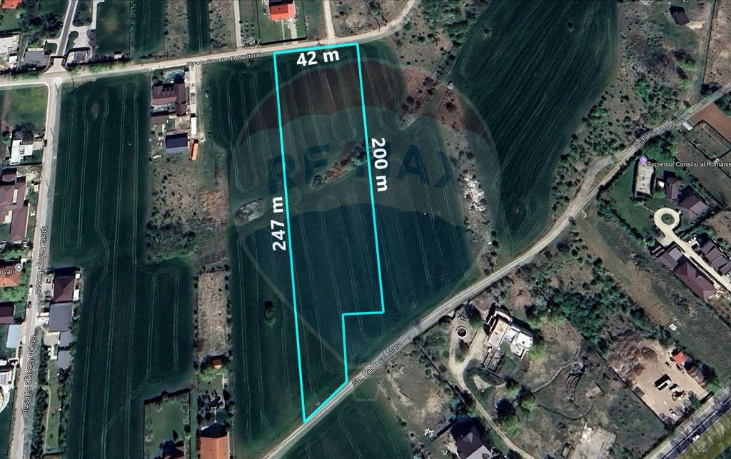 Teren intravilan, 9195 mp, dubla deschidere,Vladiceasca/S...