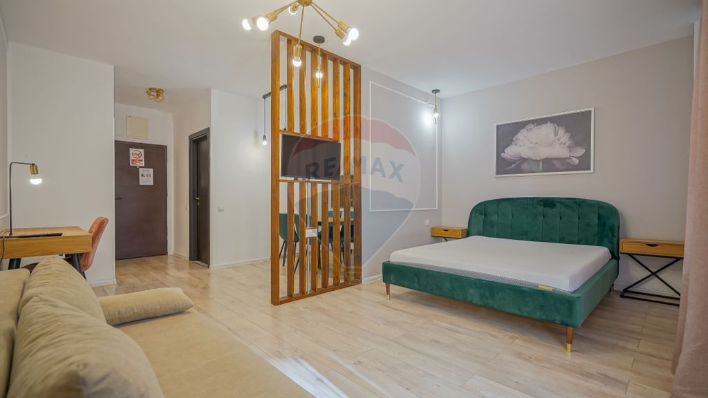 GARSONIERA 35 MP CU GRADINA MOBILATA COMPLET | DRUMUL POI...