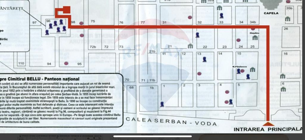 Loc de veci cu 6 locuri in cimitirul Bellu Aleea artistilor