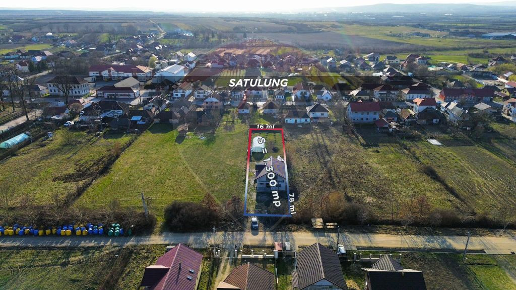Casă nouă de vânzare 220 mp 13 ari teren SATULUNG 15KM...