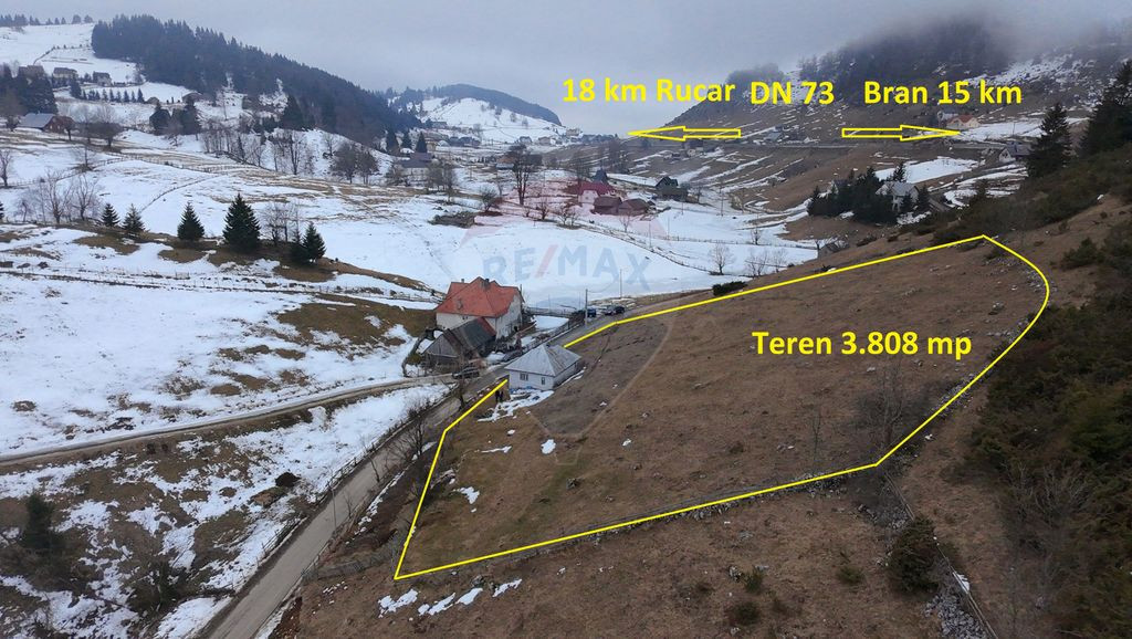 Teren 3808mp+Casă Fundata, Brașov - Cheile Grădiștei ...