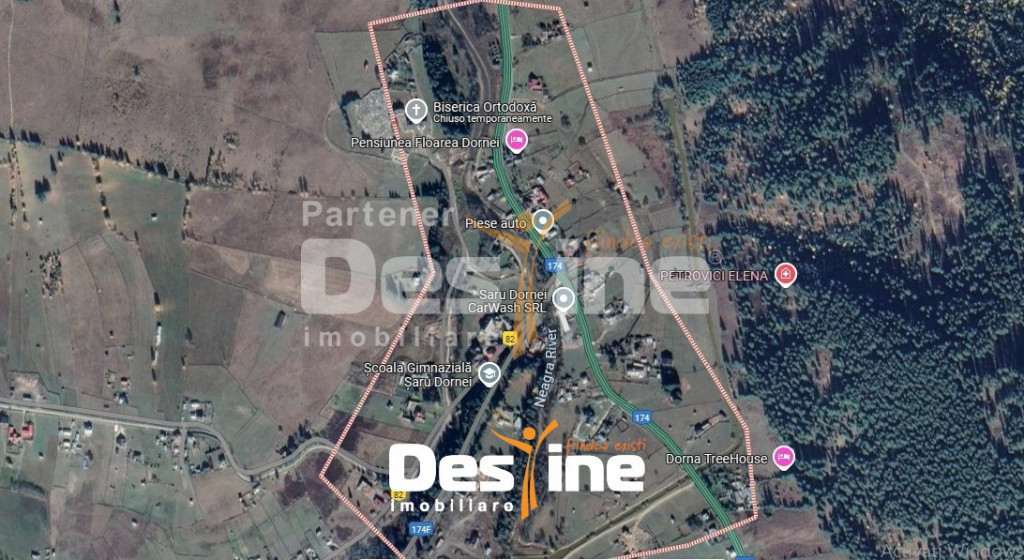 Teren 2,000 mp Saru Dornei / Strada Principala