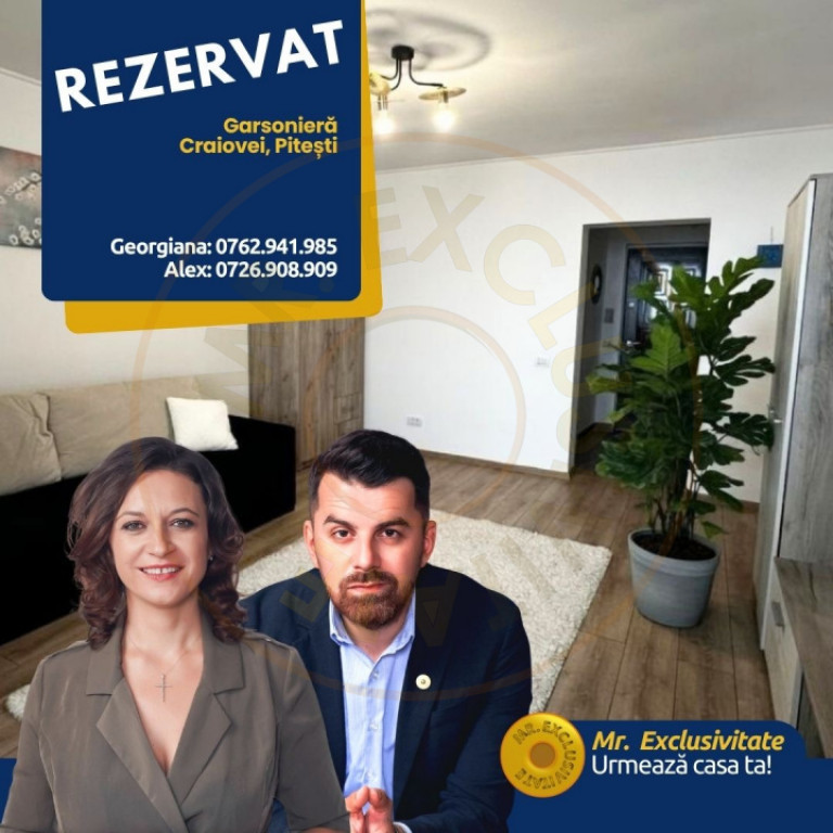 Garsoniera renovata cartier Craiovei, Pitesti. 0% COMISION
