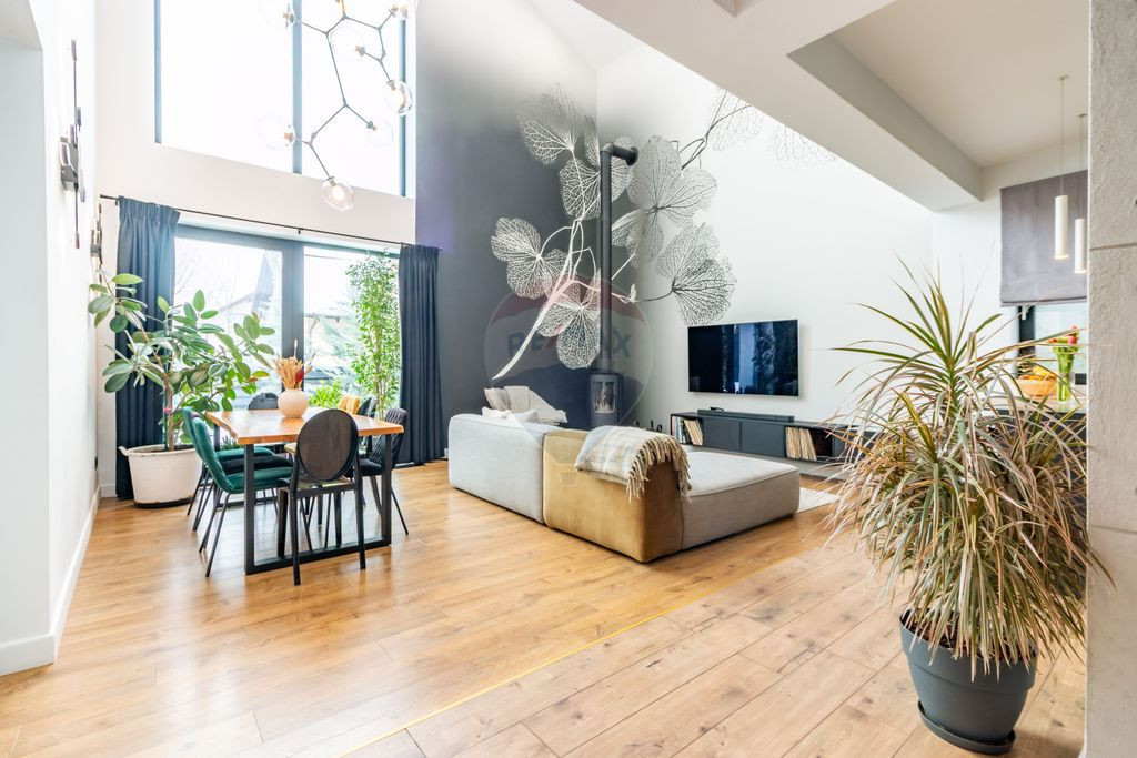 Vilă modernă în Paradisul Verde - Living spectaculos