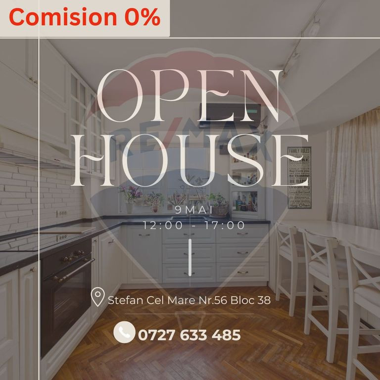 Apartament de 3 camere cu priveliste - zona Stefan Cel Mare