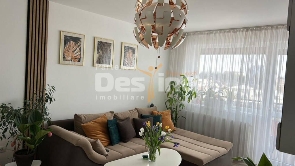 Apartament cu 2 camere mobilat utilat, cu loc de parcare par