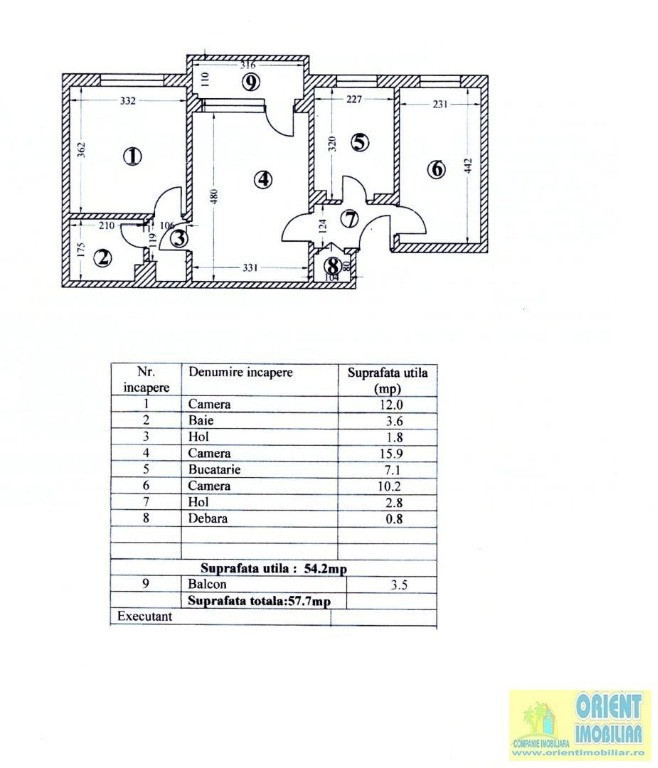 Tomis 3, apartament 3 camere, etaj 3, vanzari Constanta