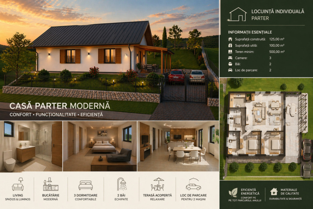 Casă Individuală Modernă – Panoramă Spectaculoasă spr