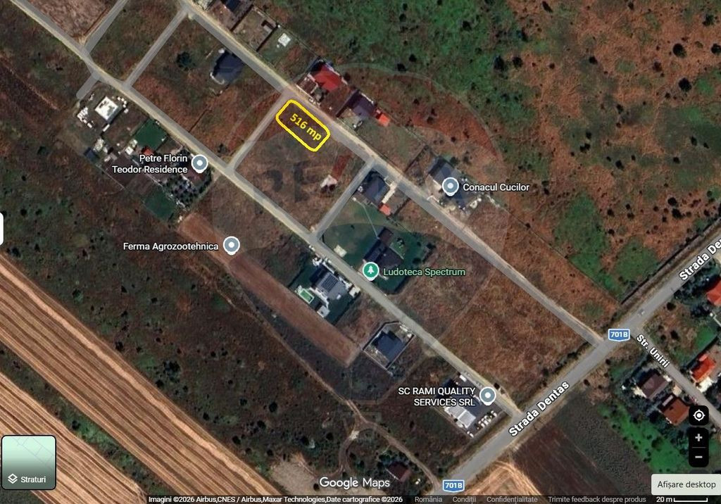 Teren intravilan 516 mp – Tărtășești/DN7 - 25 min d...