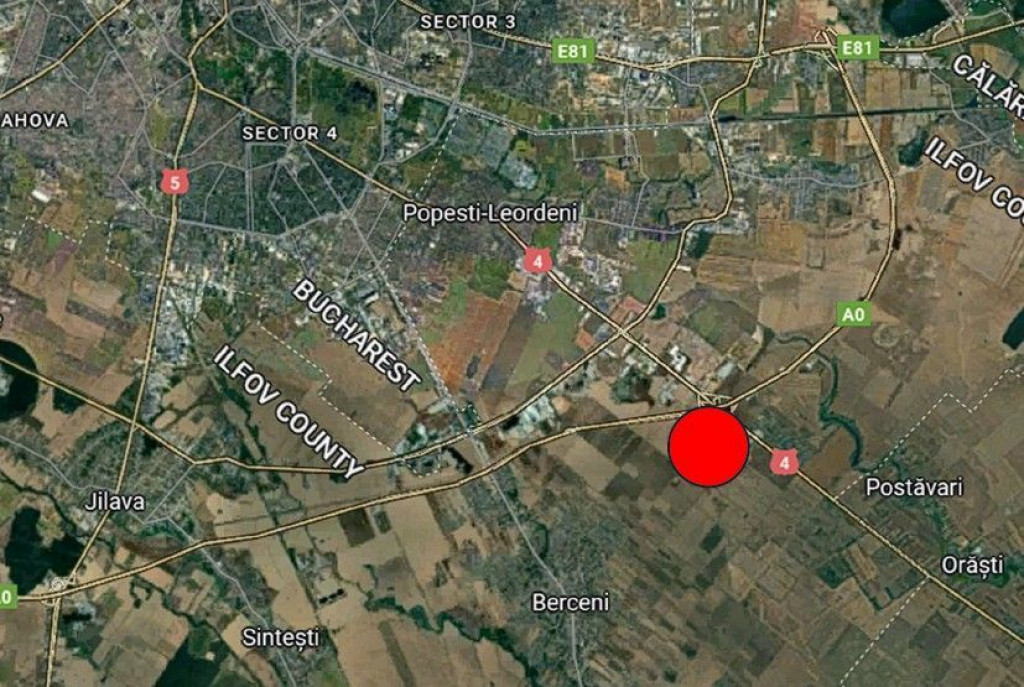 Teren 27 ha, d=460ml, in imediata apropiere a centurii A0...