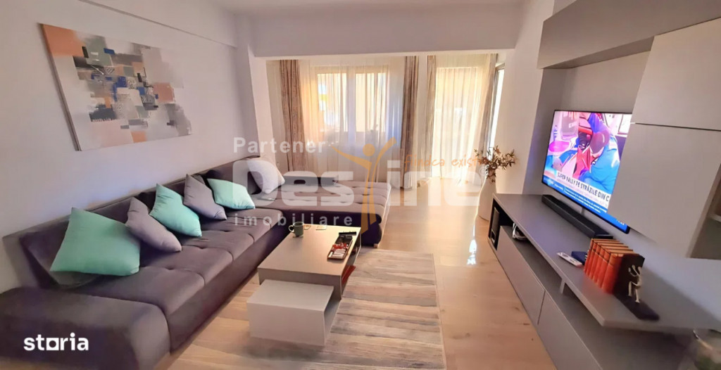 Apartament cu 2 camere, suprafata de 67mp mobilat si utilat