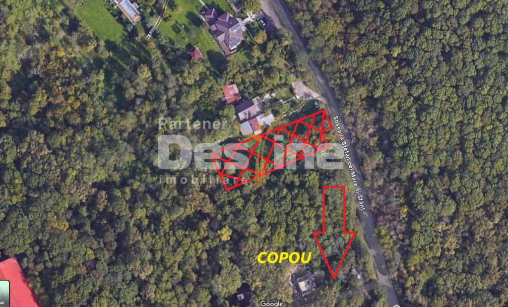 Copou - Teren intravilan 1853 mp PUZ in lucru 3 locuinte