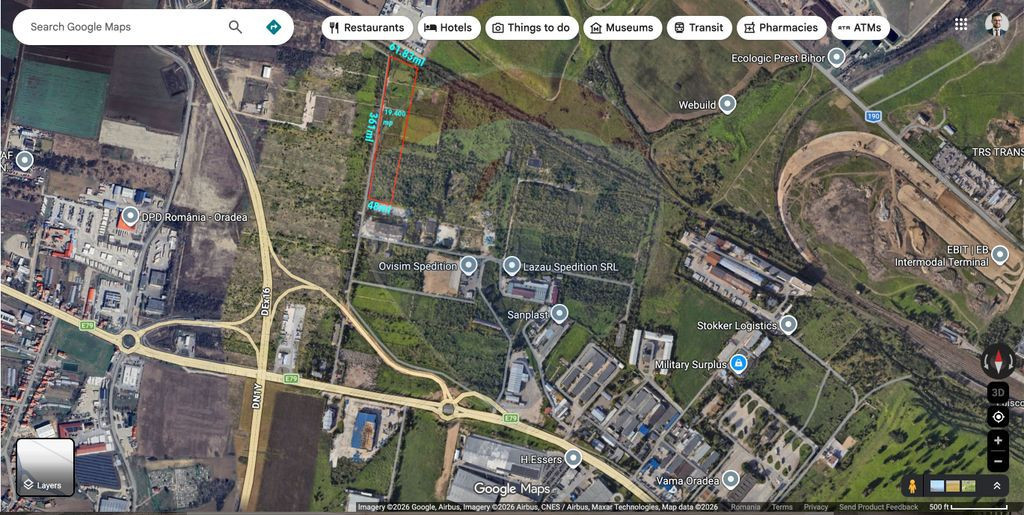 Teren 19,400mp Oradea / Calea Borsului/zona Comau/Industr...