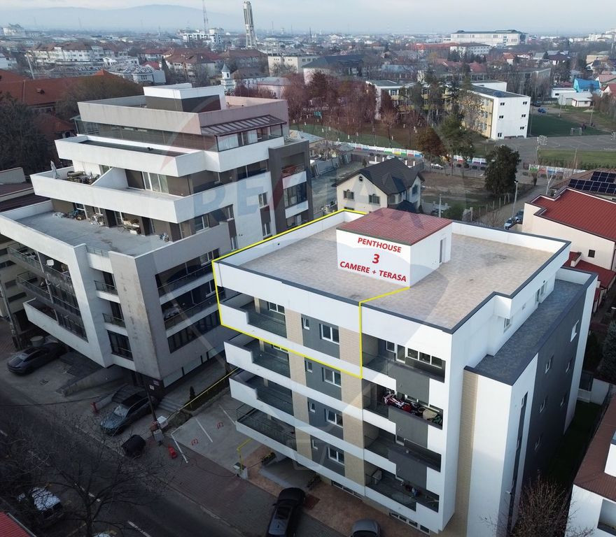 Apartament 3 camere tip penthouse