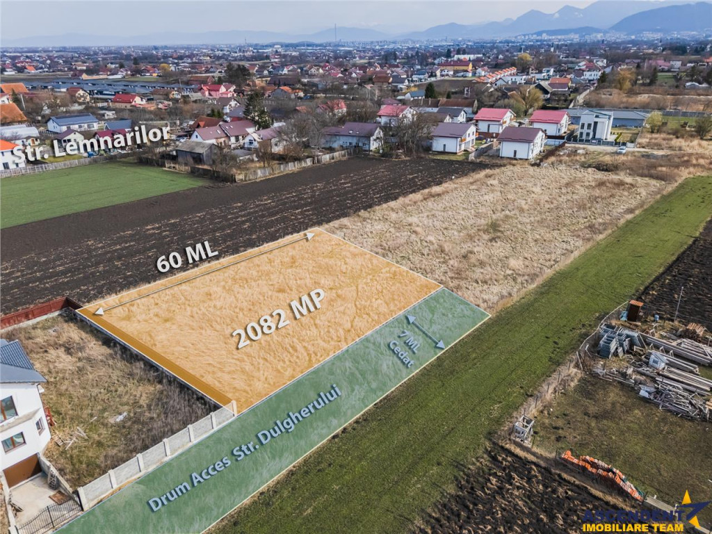 2.082 mp teren intravilan Stupini, zona de case,utilitati in