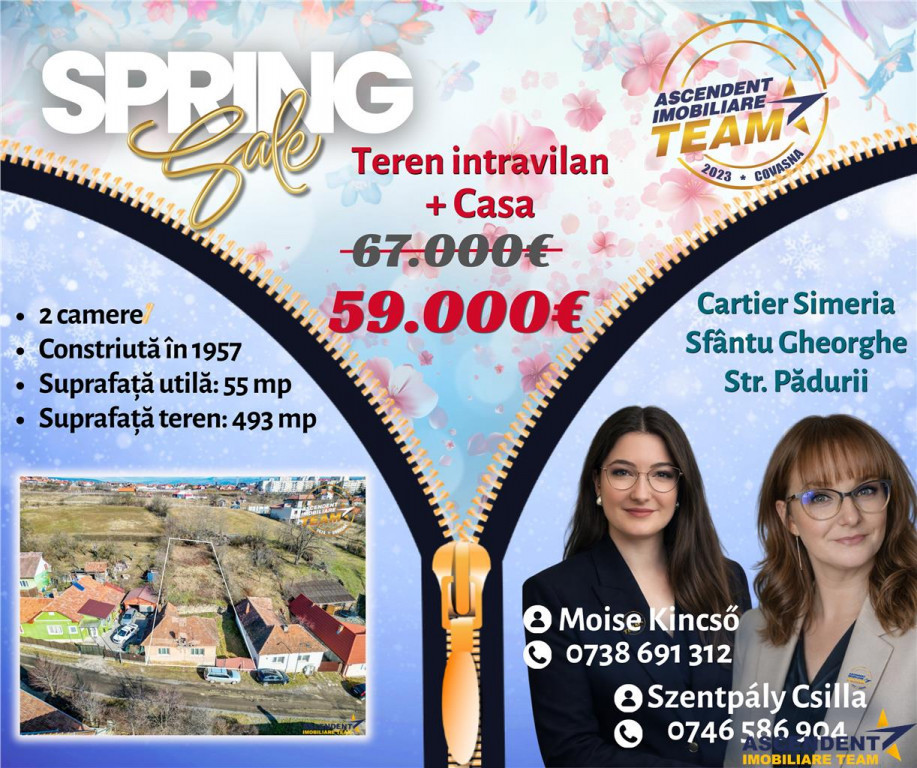 Teren intravilan 493 mp cu casa, Sfantu Gheorghe, Simeria,Co