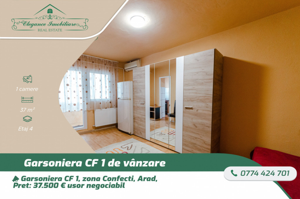 Garsoniera CF.1 zona Confecti, Arad
