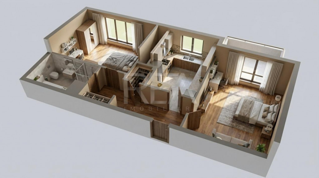 2 camere Vitan decomandat,centrală,inst. schimb.,et. 4,an 1