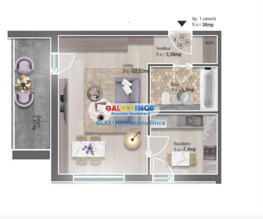 Studio pentru birouri, MRS Gradini, Albert, Ploiesti