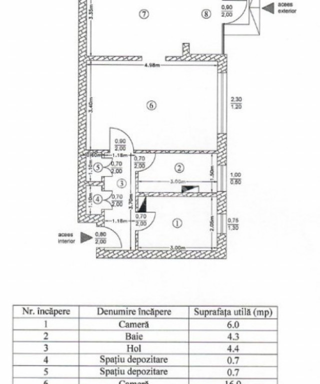 Spațiu comercial stradal de vânzare – 49,3 mp, Podu Roș
