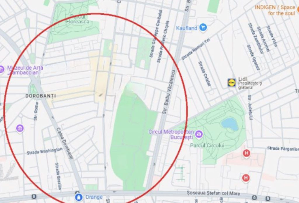 Zona p-ța Floreasca sp 90 mp trafic intens