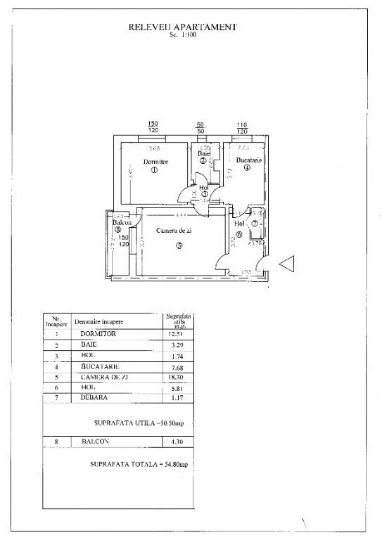 Apartament 2 camere, cf.1 circular, Zona Nord – Castor, Ploiești