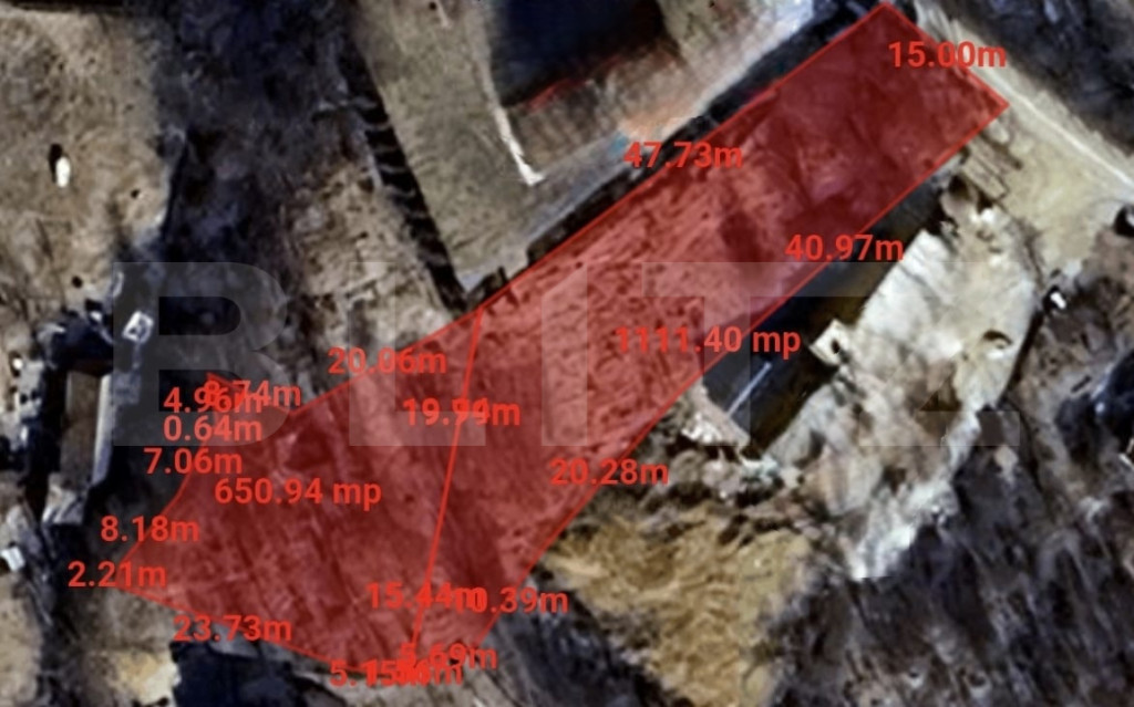 Investitie ! Teren intravilan autorizabil 1760 mp, front 15