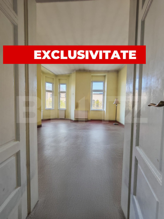 Cladire istorica, 175mp-5 camere, etaj 1, terasa si balcon,