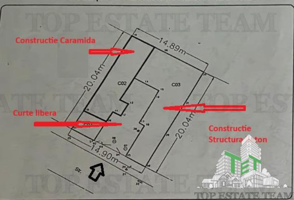 Casa Demolabila / Renovabila , pretabila activitate comercia