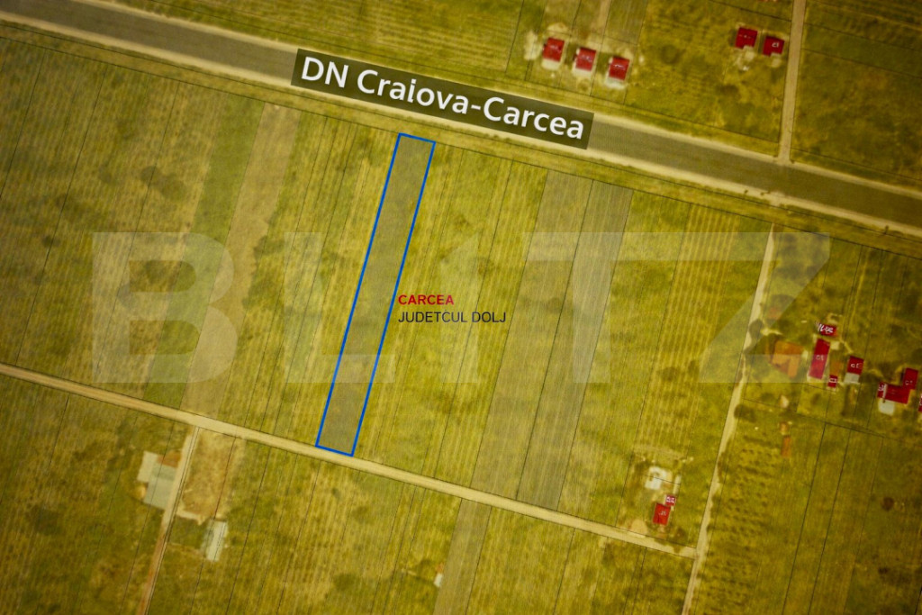 Teren intravilan 2000 mp, front 16,7 ml, vizibilitate la DN,