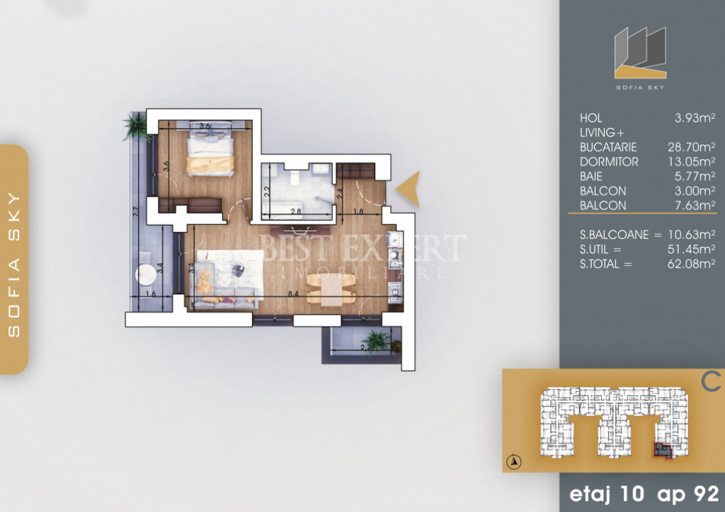 2 Camere Ideal Investitie -Finalizat -Disponibilitate Imedia