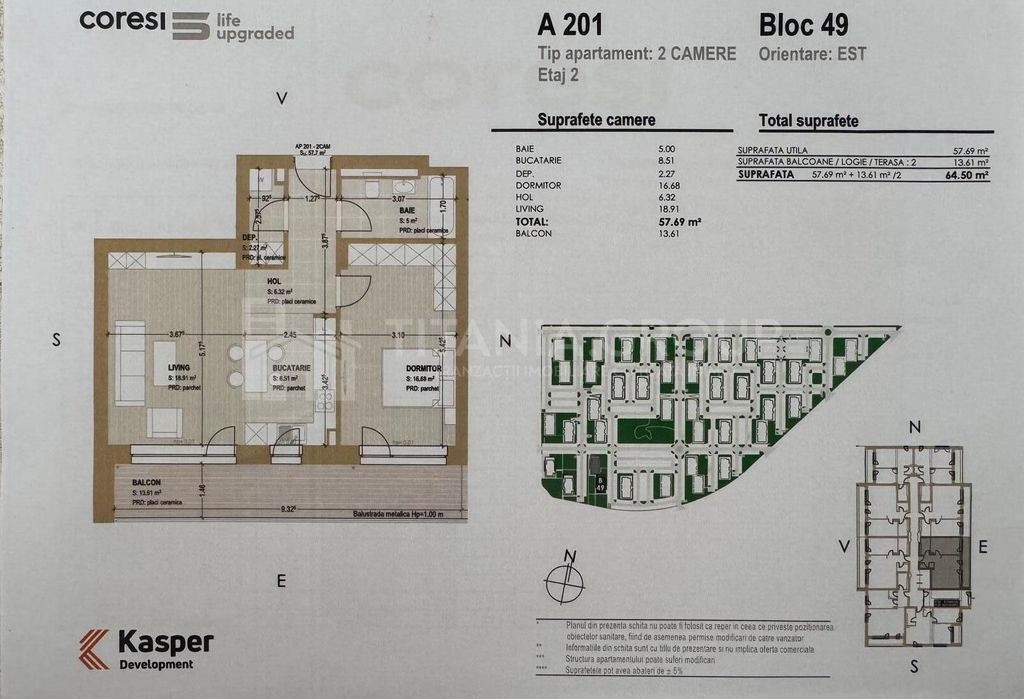 Apartament 2 camere Kasper Coresi Ideal |nvestiție, Pred...