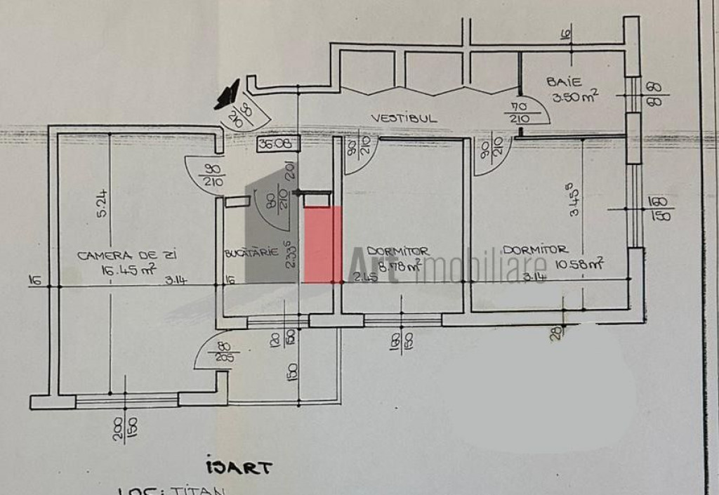 Apartament 3 camere Titan-Sălăjan