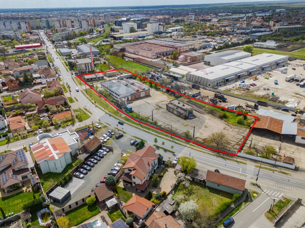 Teren 7619mp cu hala industriala/comerciala, FS - 110 ml ...