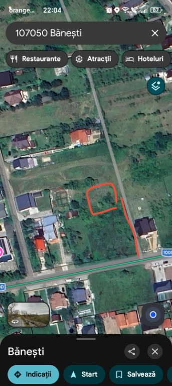 Vând teren intravilan zona casa Augsburg Banesti 560mp
