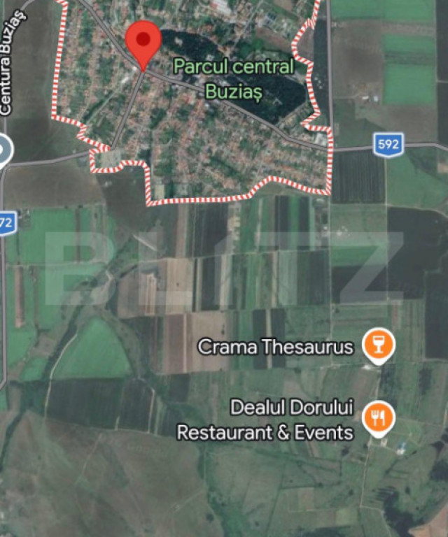 Teren intravilan, front 60 ml, 23.000 mp, zona Buziaș