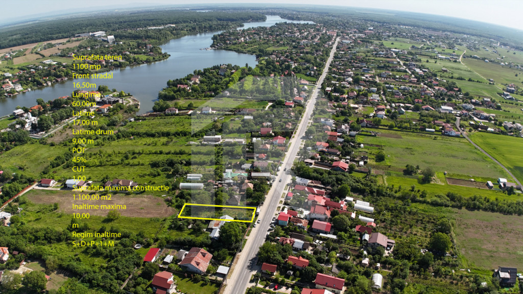 Teren 1100 mp, Deschidere la Șoseaua Ghermanesti Potențial