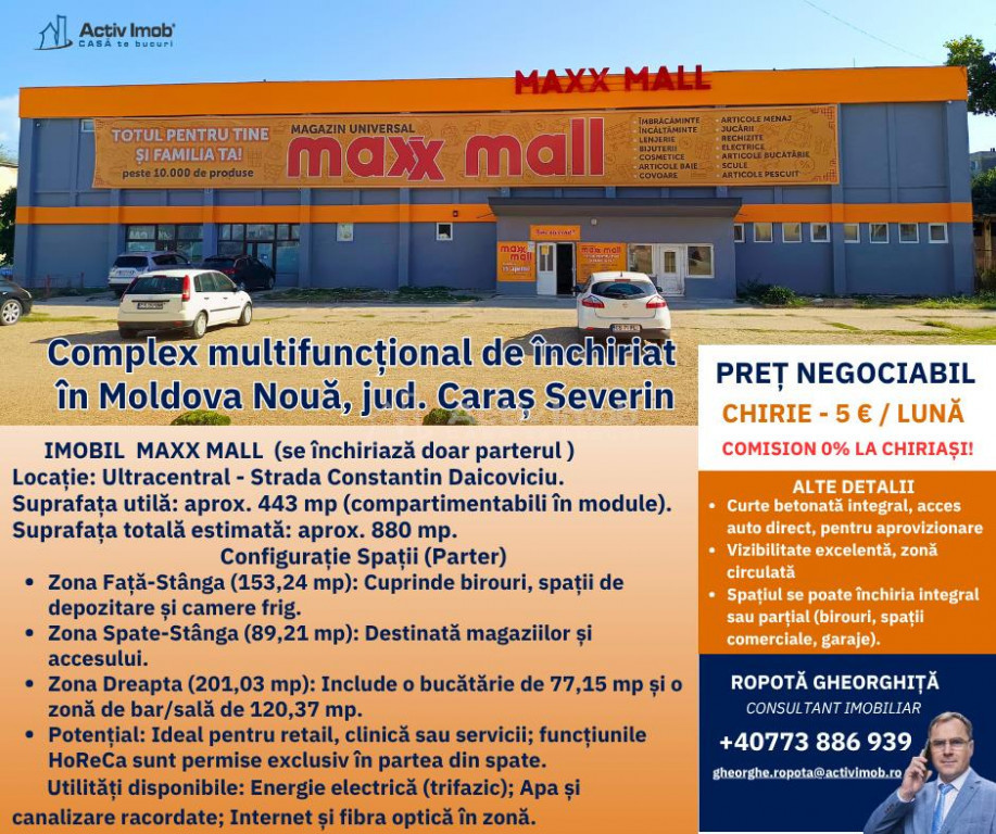 2 Complexuri multifunctionale de inchiriat – ultracentr...