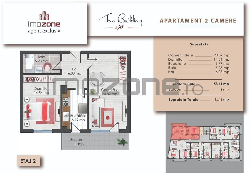 2 camere | Prelungirea Ghencea | 61.41 mp | Etaj 2 | Fina...