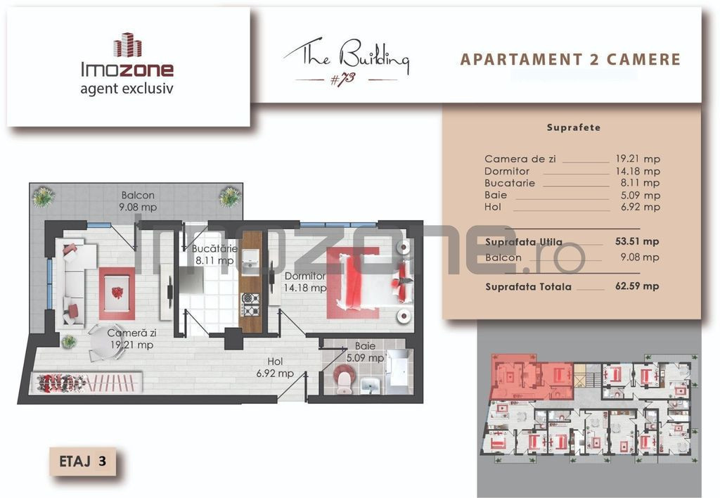 2 camere | Prelungirea Ghencea | 62.59 mp | Etaj 3 | Fina...