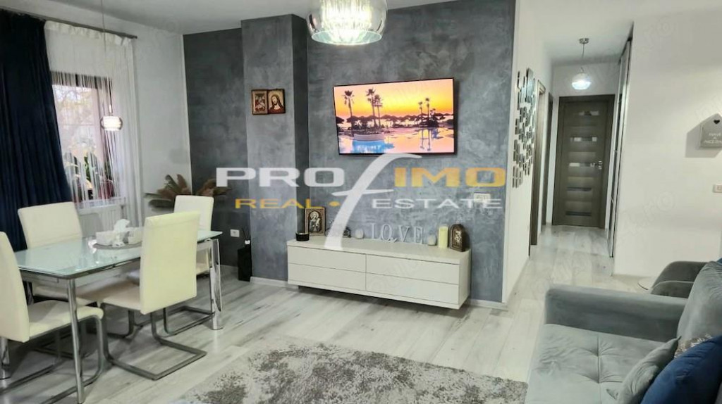 Km 4, apartament 3 camere decomandat, bloc nou, mobilat si u