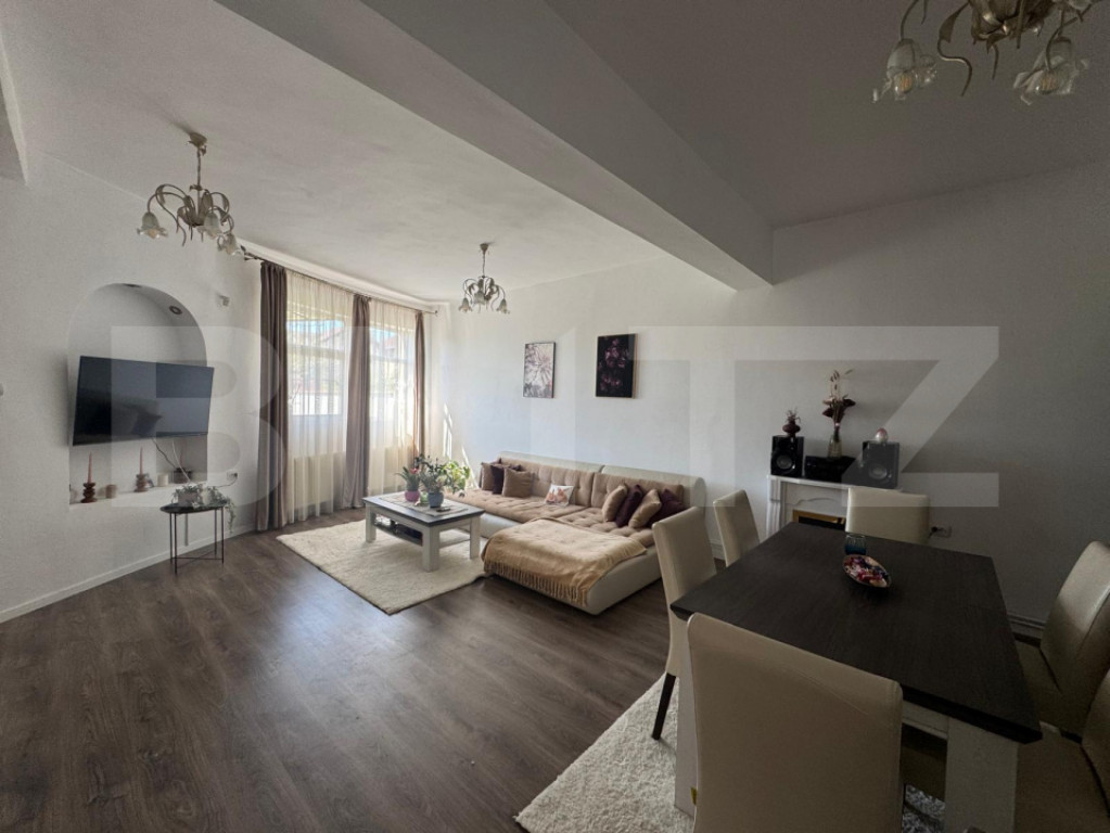 Duplex modern, mobilat complet, 135 mp, teren 323 mp, zonă