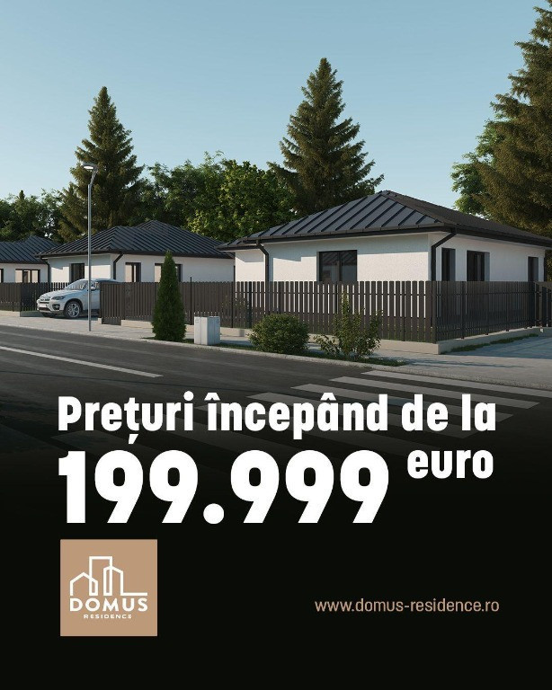 Case pe un nivel in faza 2 a cartierului domus residence, cristian