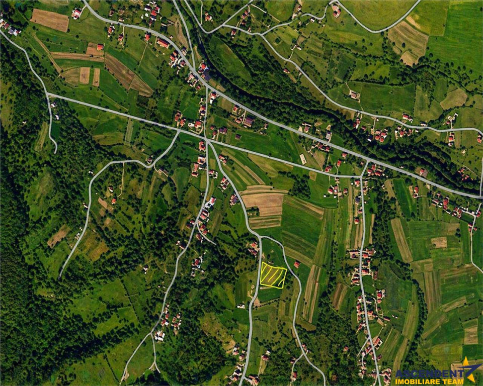 Teren intravilan panoramic, 5.750 mp, view munte, deschidere