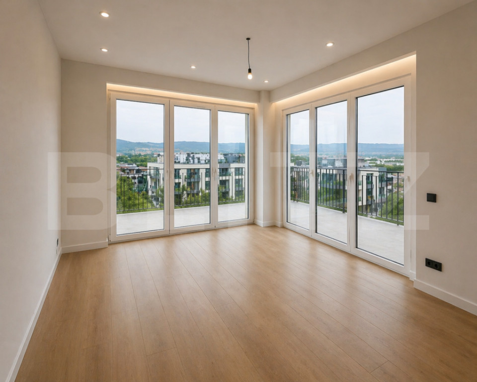 Apartament 2 camere, 52mp, terasa 73mp, finisat, zona Donath