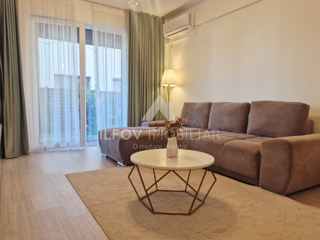 Apartament 2 camere cu gradina in Tunari, langa padure, loc