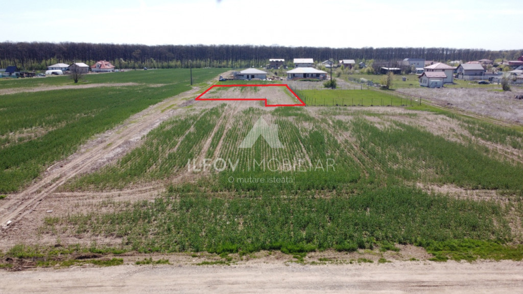 Teren Ghermănești-Snagov 1250mp, front 37.5ml, lângă pă