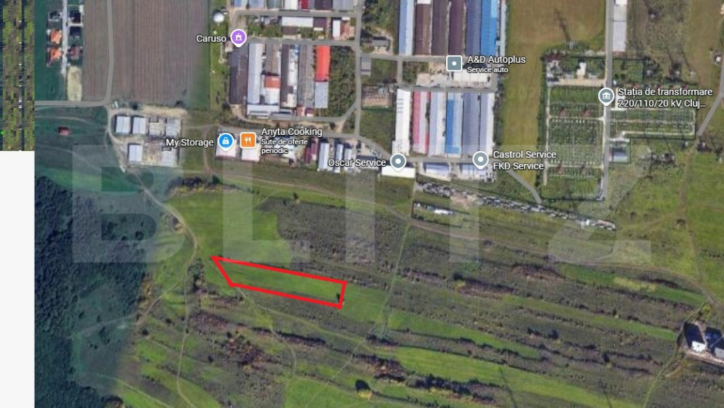 Teren extravilan, 4000 mp, doua fronturi, Luna de Sus